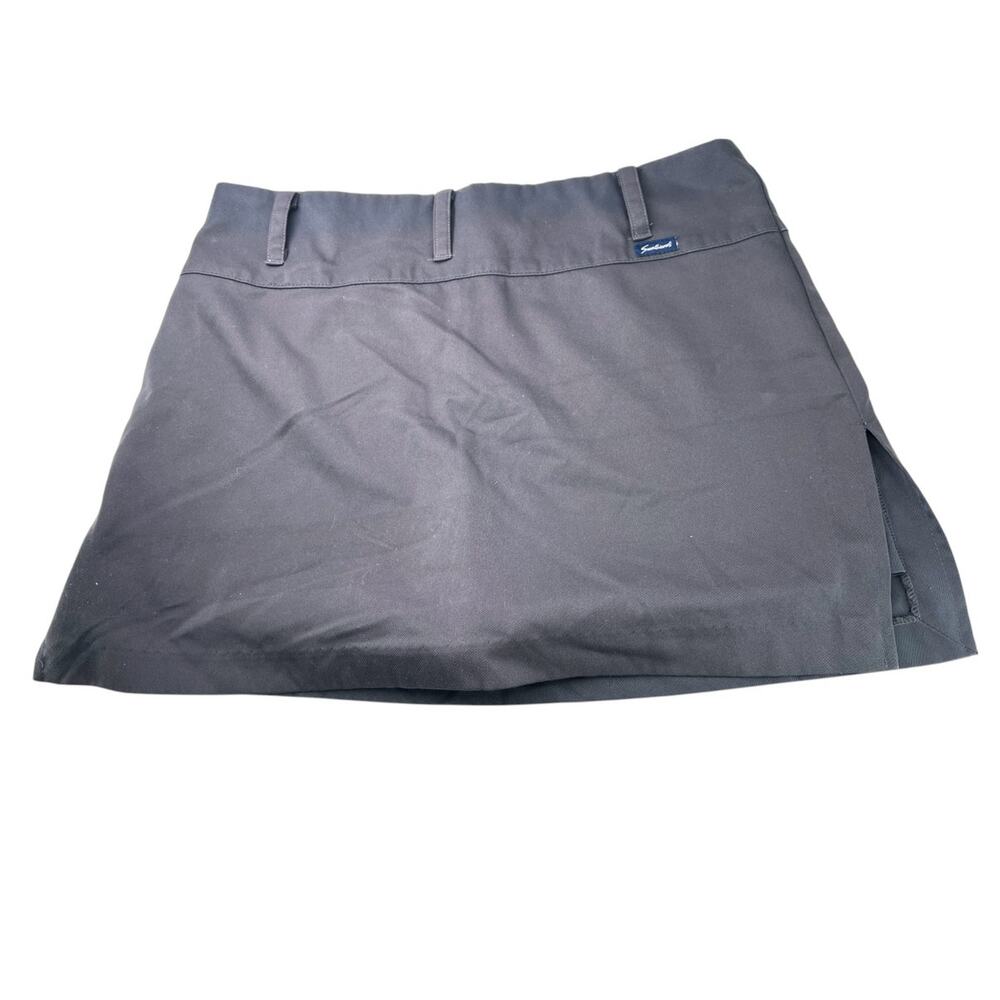 Smallwood's Horizon Skort 6 Black yacht UPF 30 uniform quick dry Activewear - Picture 3 of 8